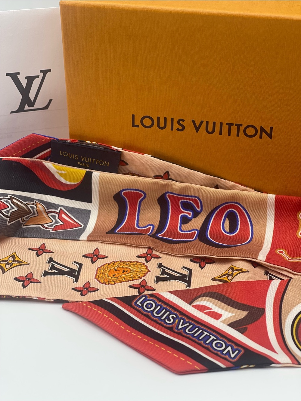 Louis Vuitton Astro Leo Bb Bandeau Neckerchief Scarf Wrap Limited Edition Rare